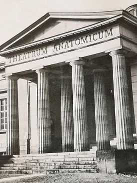 Die Anatomie Göttingen an der Berliner Straße (Ausschnitt), ohne Datum (vor Kriegsende) Die Anatomie Göttingen an der Berliner Straße (Ausschnitt), ohne Datum (vor Kriegsende)