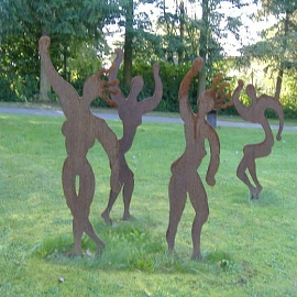 Experimentelle Stahlskulptur