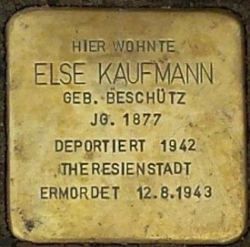 Stolperstein für Else Kaufmann&nbsp;&copy;&nbsp;Stadt Göttingen