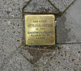 Stolperstein für Hermann Hirsch&nbsp;&copy;&nbsp;Stadt Göttingen