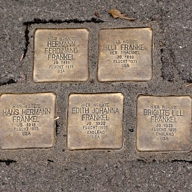 Stolpersteine für die Familie Fränkel (Münchhausenstraße 27)&nbsp;&copy;&nbsp;Stadt Göttingen