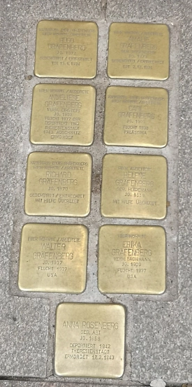 Stolpersteine für die Familie Gräfenberg (Weender Str. 19/21)&nbsp;&copy;&nbsp;Stadt Göttingen