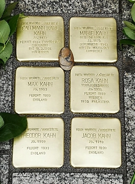 Stolpersteine für die Familie Kahn&nbsp;&copy;&nbsp;Stadt Göttingen