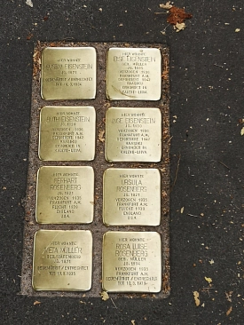 Stolpersteine für die Familien Eisenstein, Rosenberg und Müller&nbsp;&copy;&nbsp;Stadt Göttingen