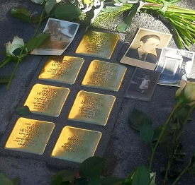 Stolpersteine für die Familien Meyerstein und Meininger&nbsp;&copy;&nbsp;Stadt Göttingen