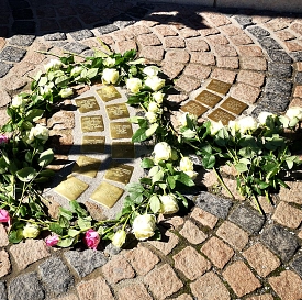 Stolpersteine für die Familien Wagner und Prager&nbsp;&copy;&nbsp;Stadt Göttingen