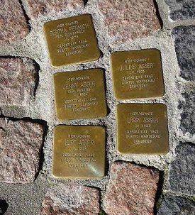 Stolpersteine für Familie Asser&nbsp;&copy;&nbsp;Stadt Göttingen