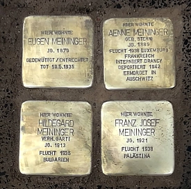 Stolpersteine für Familie Meininger&nbsp;&copy;&nbsp;Stadt Göttingen