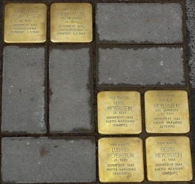 Stolpersteine für Familie Meyerstein (Obere Maschstraße 10)&nbsp;&copy;&nbsp;Stadt Göttingen