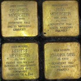 Stolpersteine für Familie Meyerstein (Rote Straße 16)&nbsp;&copy;&nbsp;Stadt Göttingen