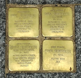 Stolpersteine für Familie Silbergleit (Groner Straße 52)&nbsp;&copy;&nbsp;Stadt Göttingen