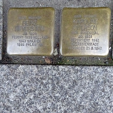 Stolpersteine Heinz Meyerstein und Karoline Piterson&nbsp;&copy;&nbsp;Stadt Göttingen
